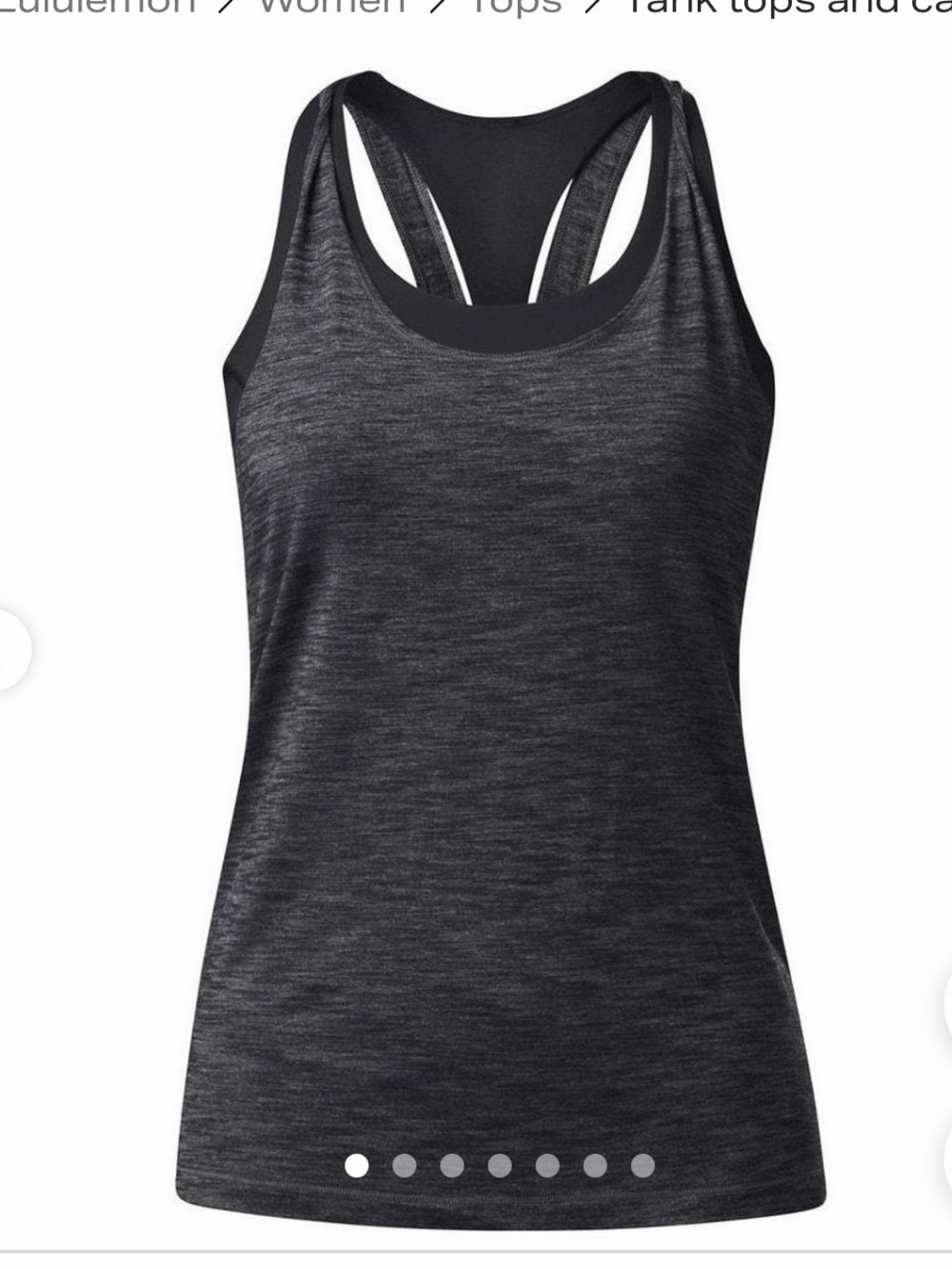 Lululemon racerback top with built in bra